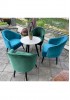 Hiro Occasional Arm Chair - PINK / BLUE / YELLOW